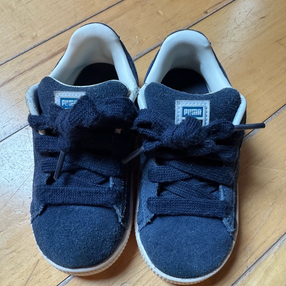Puma Kids Blue and White Sneakers